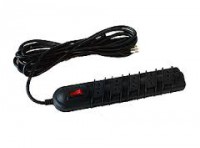 Alargador con interruptor 2200watts 5 posiciones 5mt negro